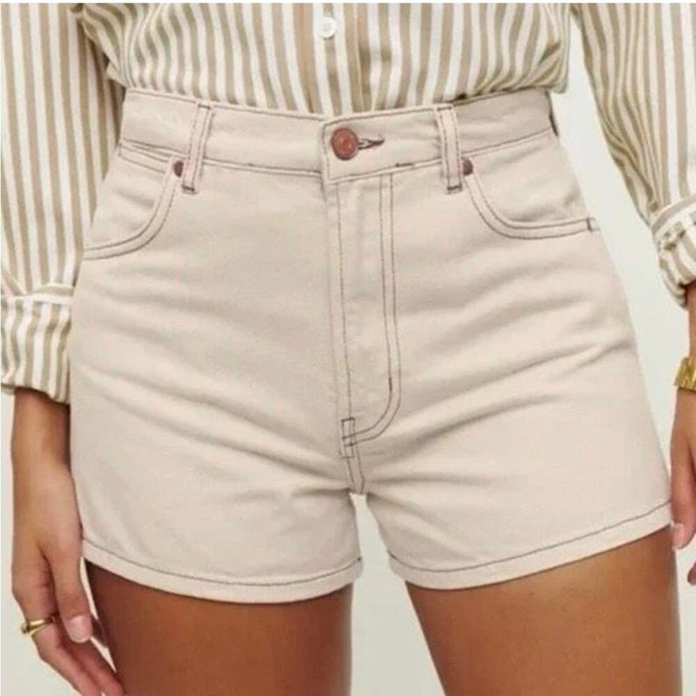 Reformation Cowboy High Rise Jean Shorts 29